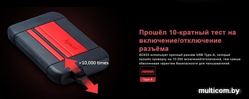 Внешний накопитель Apacer AC633 1TB AP1TBAC633Y-1