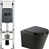 Унитаз подвесной WeltWasser Amberg 350 ST + Salzbach 043 MT-BL + Amberg RD-WT (черный матовый)