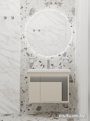 Дабер Тумба под умывальник 016 WeltWasser Deilbach 7517-80 Т16.8W.0.19_light (с подсветкой, бежевый/серый)