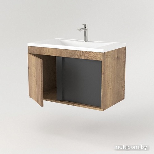 Дабер Тумба под умывальник 014 WeltWasser Deilbach 7517-60 Т14.6W.0.22 (дуб галифакс/серый)