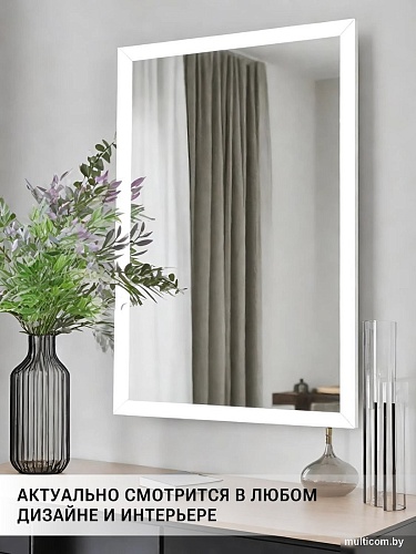 Зеркало eMZe Прямоугольное 50x70 DK4002.BEL (белый)