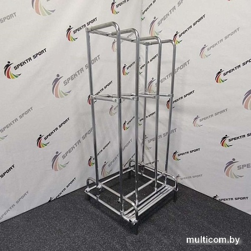 Стойка/стеллаж Spektr Sport Для хранения бодибаров хромированная сталь (на 27 шт)