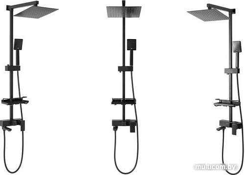 Душевая система Rea Jack REA-P7009 (черный)