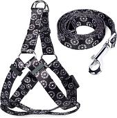 Шлея с поводком Triol Графит 31491006 (XS, черный)