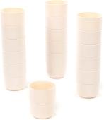 Набор стаканов для воды и напитков Полесье №3 73997 (16 шт, кремовый)