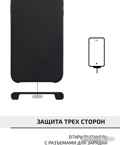 Чехол для телефона Volare Rosso Mallows для Apple iPhone 12/12 Pro (черный)