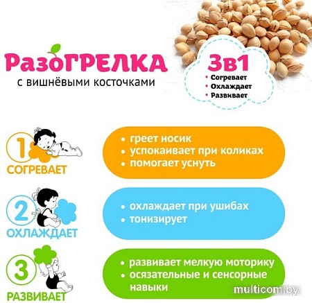 Игрушка-грелка Мякиши Разогрелка Корги с вишневыми косточками