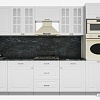 Готовая кухня Интерлиния Мила Деко 3.6 (белый-белый-кастилло темный)