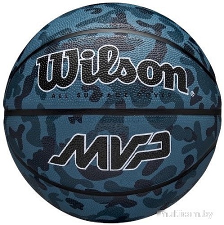 Баскетбольный мяч Wilson MVP Camo Blue WZ3018702XB6 (6 размер)