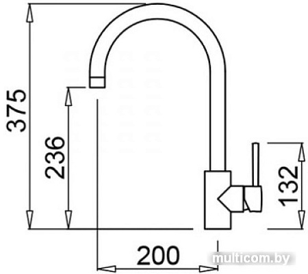 Смеситель Elleci Cloud G43 Tortora