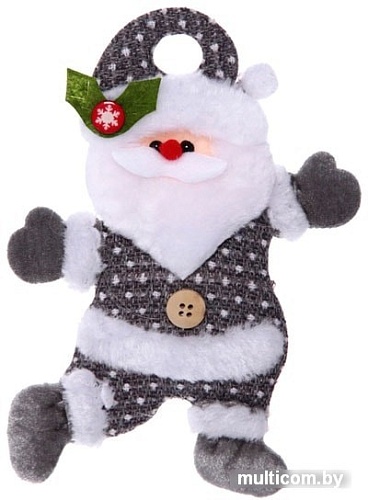 Подвеска Серпантин Дед Мороз озорной (серый) 196-642