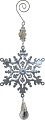 Елочная игрушка Волшебная страна Снежинка R100951 (серебристый)