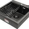 Кухонная мойка ARFEKA Eco AR мойка 450*500, коландер, дозатор Black