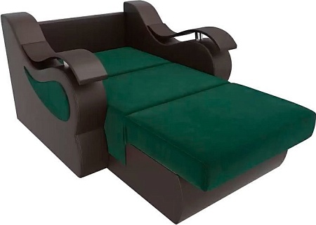 Кресло-кровать Mebelico Меркурий 105484 80 см (зеленый/коричневый)