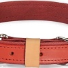 Ошейник Camon DA096/C (кожаный красный с синтетической подкладкой)