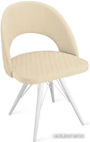 Стул Трия Гэтсби К3 (белый матовый/велюр Confetti Cream)