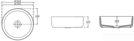 Умывальник Isvea Infinity 36 10NF65036 (белый)