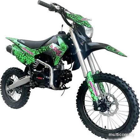 Мотоцикл BSE EX 17/14 Max13 (зеленый/розовый/неон)