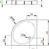 Душевой поддон Radaway Patmos A Compact 90x90 [4S99155-05]