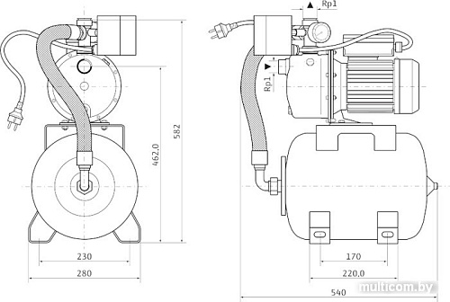 Насос Wilo Jet HWJ 20 L 204 (1~230 В)
