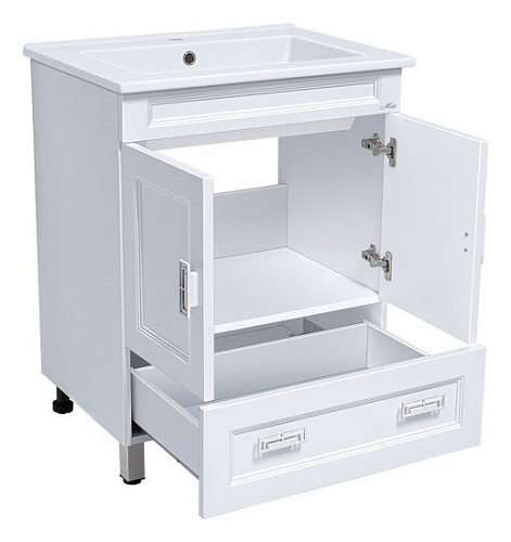 Мебель для ванных комнат Misty Дива-65 с 1 ящ. белая П-Див01065-013Пр