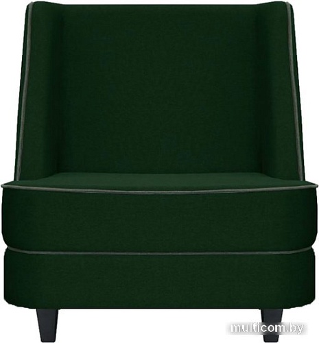 Интерьерное кресло Brioli Рико (рогожка, J8 темно-зеленый/темные ножки)