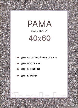 Фоторамка Декарт 40x60 8Л3825 (серебристый)