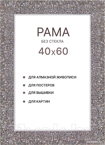 Фоторамка Декарт 40x60 8Л3825 (серебристый)