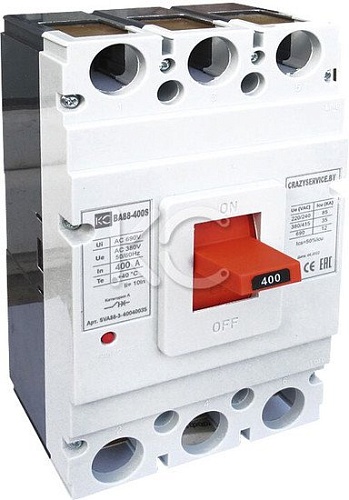 Выключатель автоматический КС ВА 88-400S 315А 3P 35кА SVA88-3-40031535