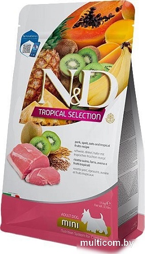 Сухой корм для собак Farmina N&D Tropical Selection Dog Pork Adult Mini (1.5кг)