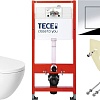 Унитаз подвесной Saniteco KW-9003W Single Hole + TECE Kit 9400412