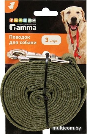 Поводок Gamma Брезентовый 11002003 (зеленый)