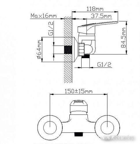 Смеситель Wisent WP20213