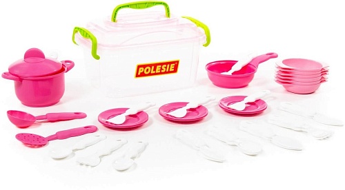 Набор игрушечной посуды Полесье 35 элементов 56641