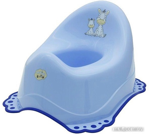Детский горшок Maltex Зебра 6517 (голубой/синий)