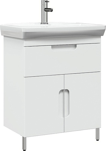 Belux Тумба под умывальник Мадейра Н 65-01 (1, белый глянцевый)
