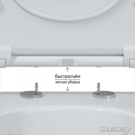 Унитаз Bocchi V-Tondo Rimless (белый) 1416-001-0129+A0336-001