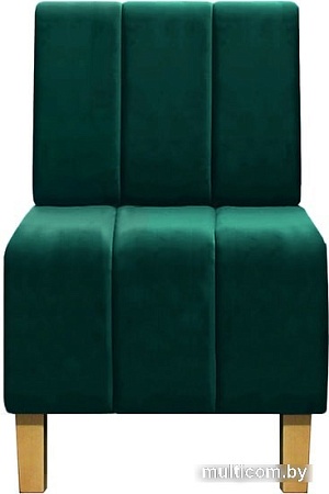 Интерьерное кресло Brioli Руди Полоса (велюр, B63 бирюзовый)