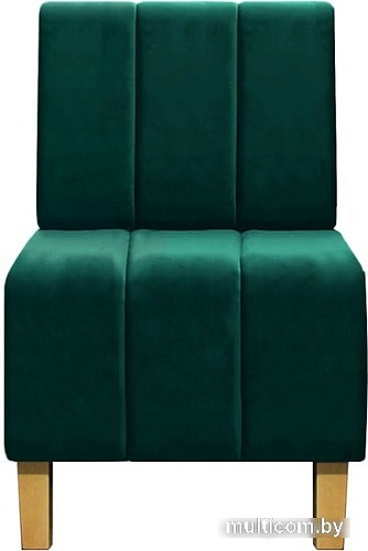 Интерьерное кресло Brioli Руди Полоса (велюр, B63 бирюзовый)