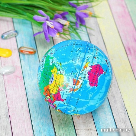 Детский мяч Sima-Land Глобус 10 см 319731