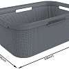 Корзина Rotho Laundry Brisen 1023608853 41 л (антрацит)