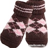 Носочки для животных Puppia Argyle PAMD-SO072-BR-S (S, коричневый с ромбами)
