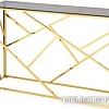 Консольный стол Stool Group Арт Деко 115x30 ECST-015-TG-SK (стекло Smoke/сталь золото)