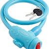 Тросовый велосипедный замок Нора-М №33 (ф6x650мм, голубой)