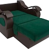 Кресло-кровать Mebelico Меркурий 105484 60 см (зеленый/коричневый)