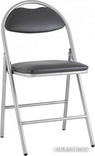 Стул Stool Group Hagen (экокожа серый/металлик)