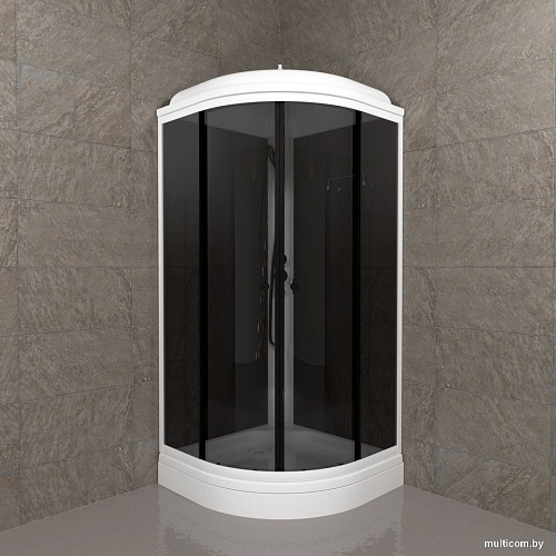 Душевая кабина Triton Грэй-Блэк А 90х90