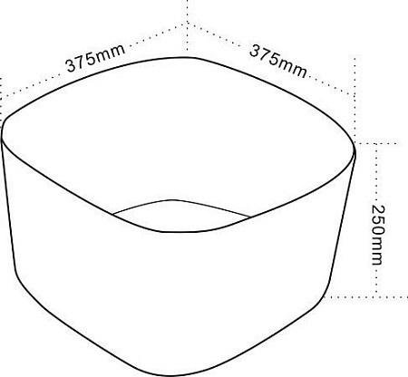Умывальник Maxonor Pure Life Pasion PL-SK203C3-18 (3737) накладной (белый глянец)