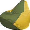 Кресло-мешок Flagman Груша Макси Г2.1-228 (оливковый/жёлтый)