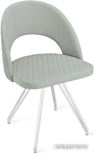Стул Трия Гэтсби К4 (белый матовый/велюр Confetti Silver)